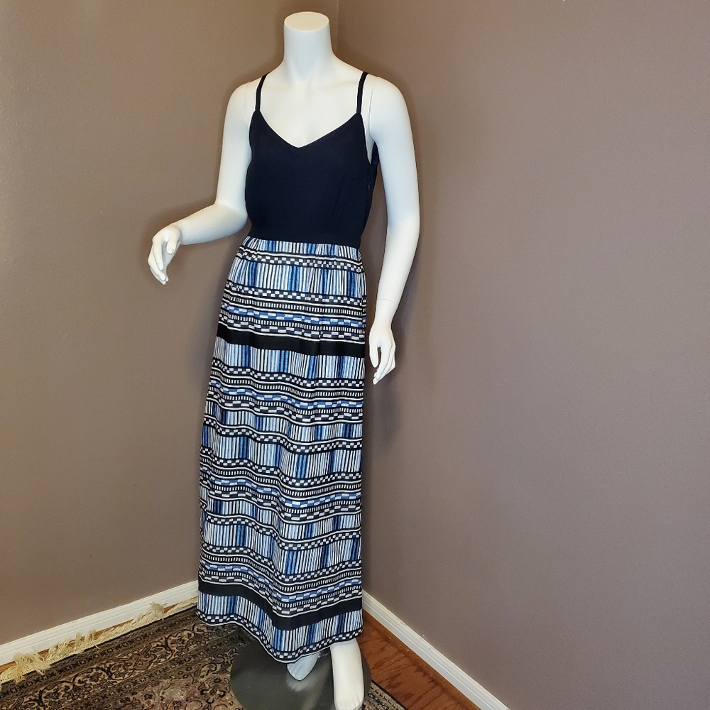 J CREW blue maxi sun dress size 0